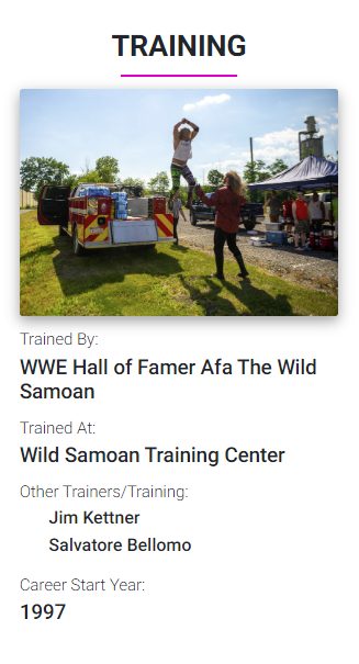 Mobile view of Wrestler's Profile